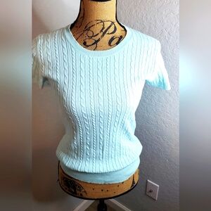 Merona Light Blue Cable Knit Sweater